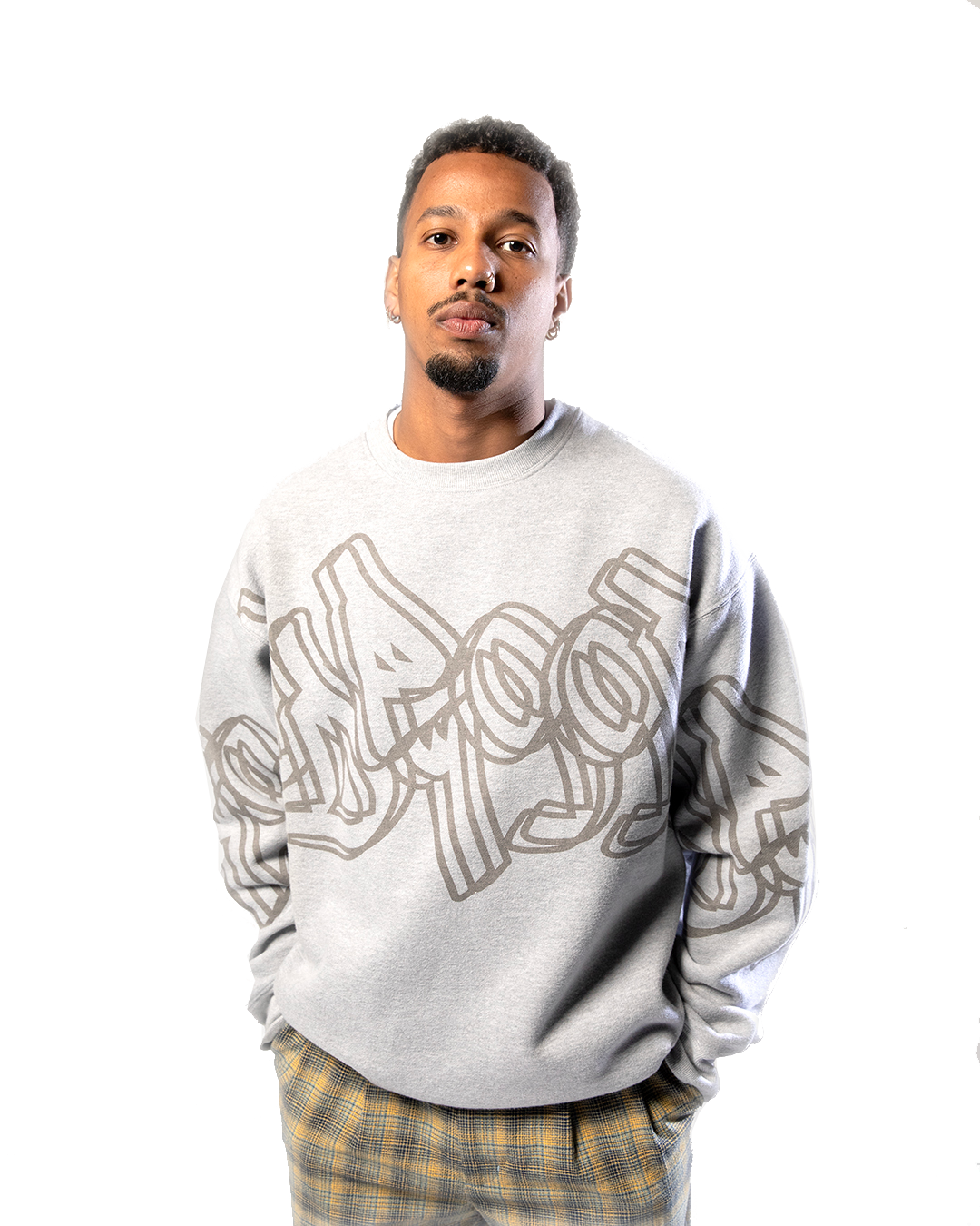 1995 – Sweat col rond coupe droite