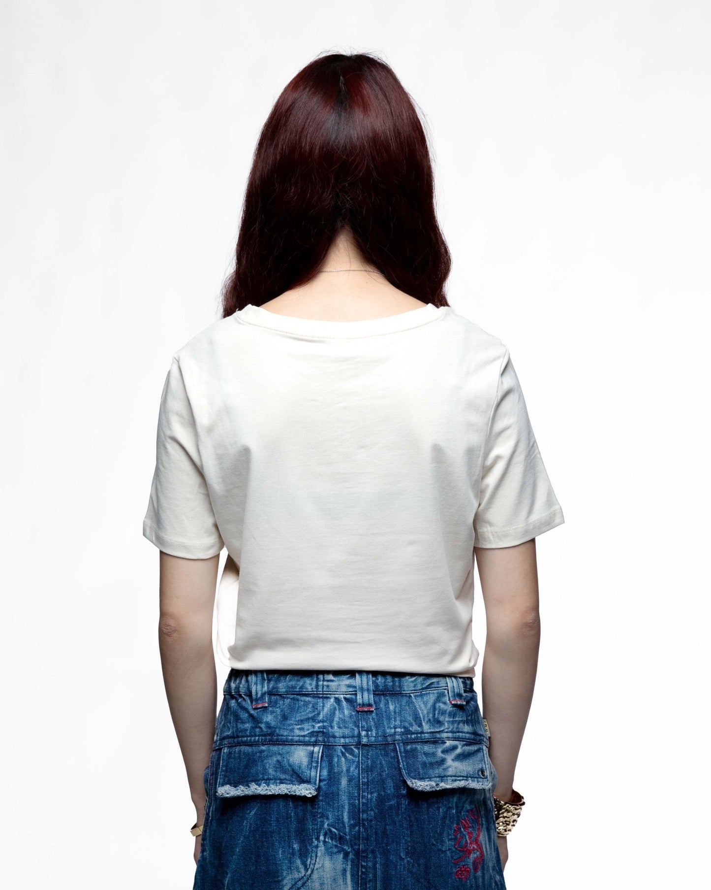 DDP95 B&W – Crop tee femme cintré