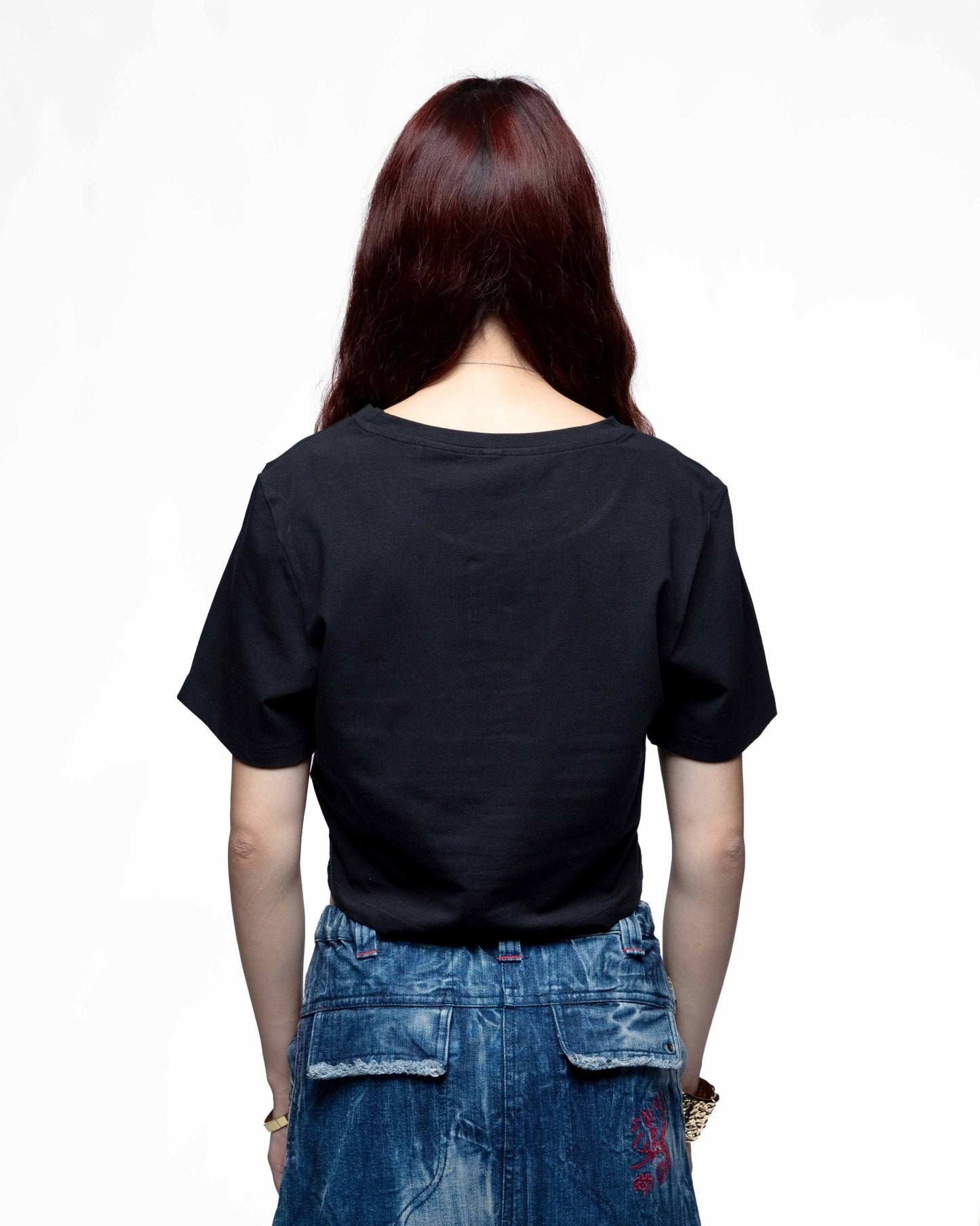 DDP95 B&W – Crop tee femme cintré