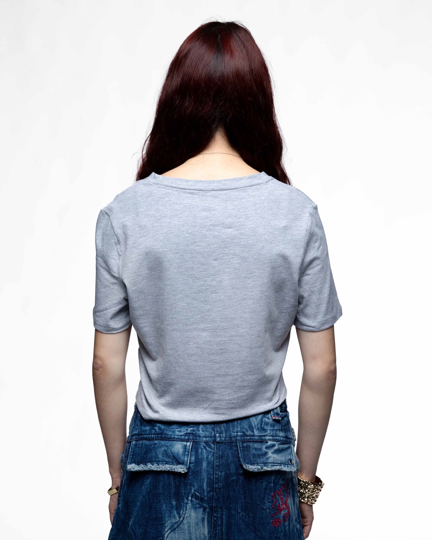 DDP95 – Crop tee femme cintré