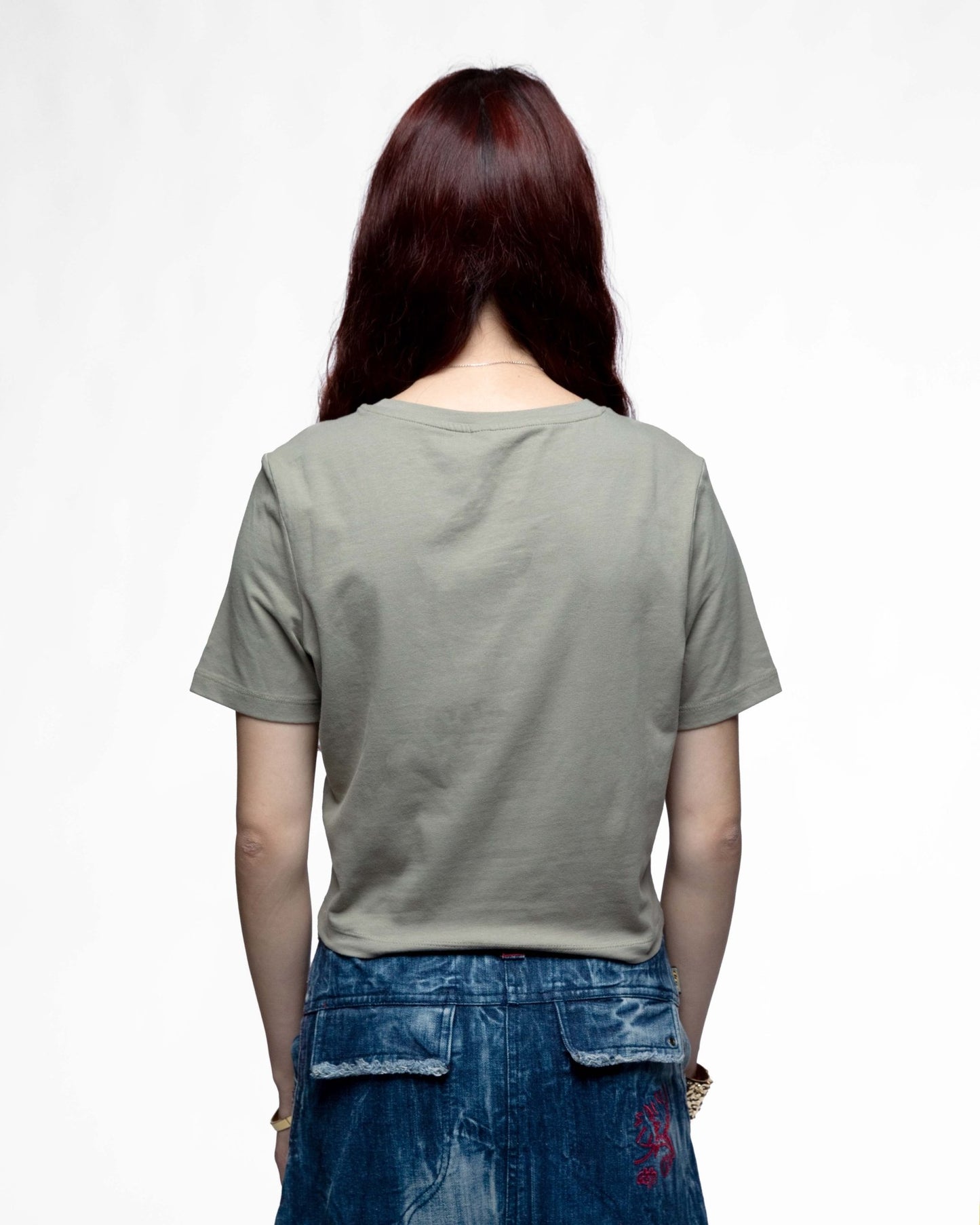 EGGMAN95 – Crop tee femme cintré