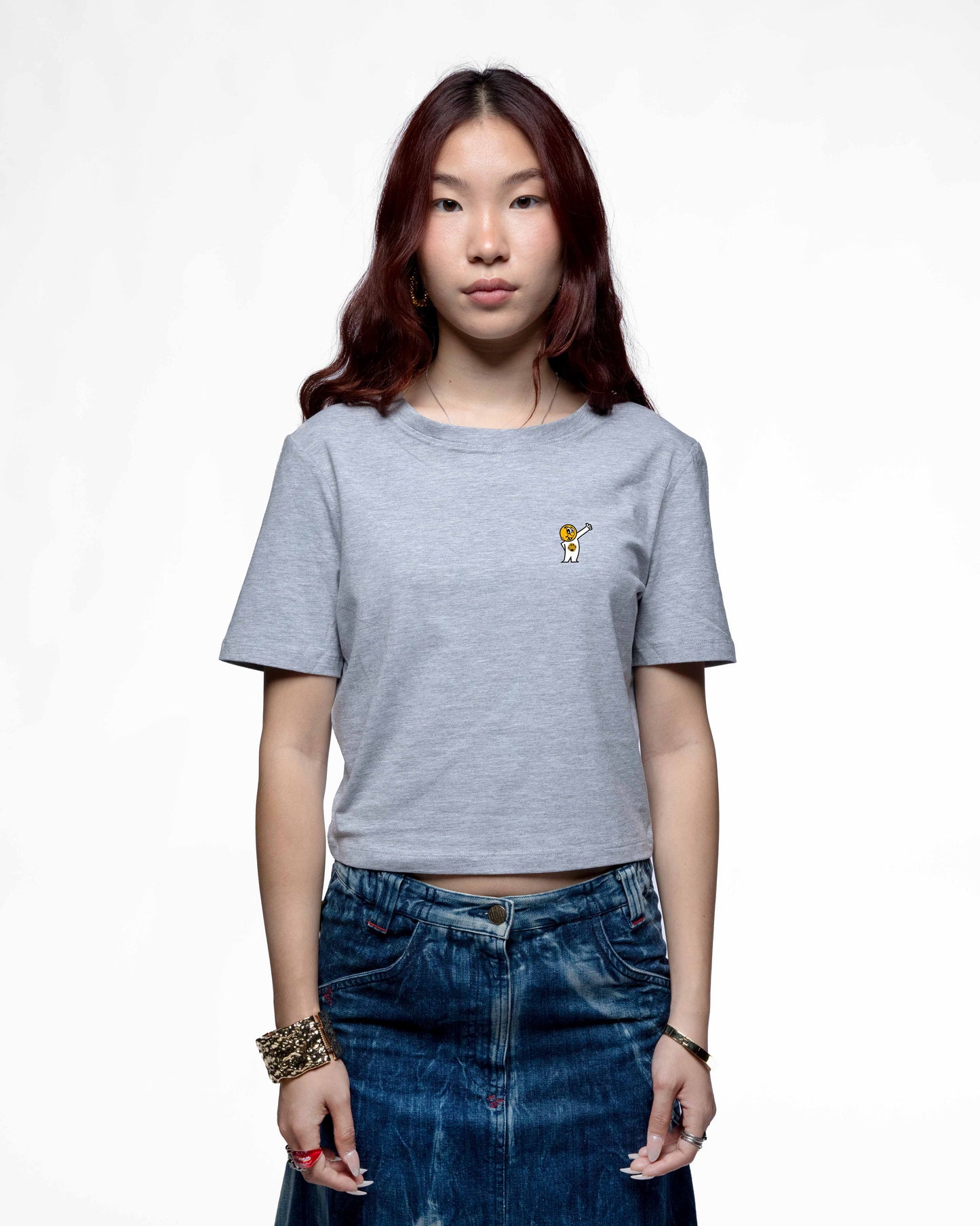 EGGMAN95 – Crop tee femme cintré