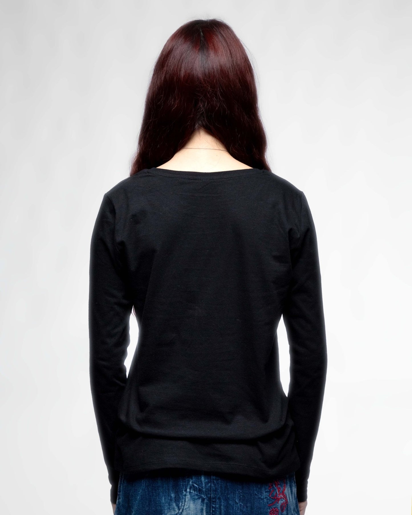 DDP95 B&W – T-shirt manches longues femme coupe droite