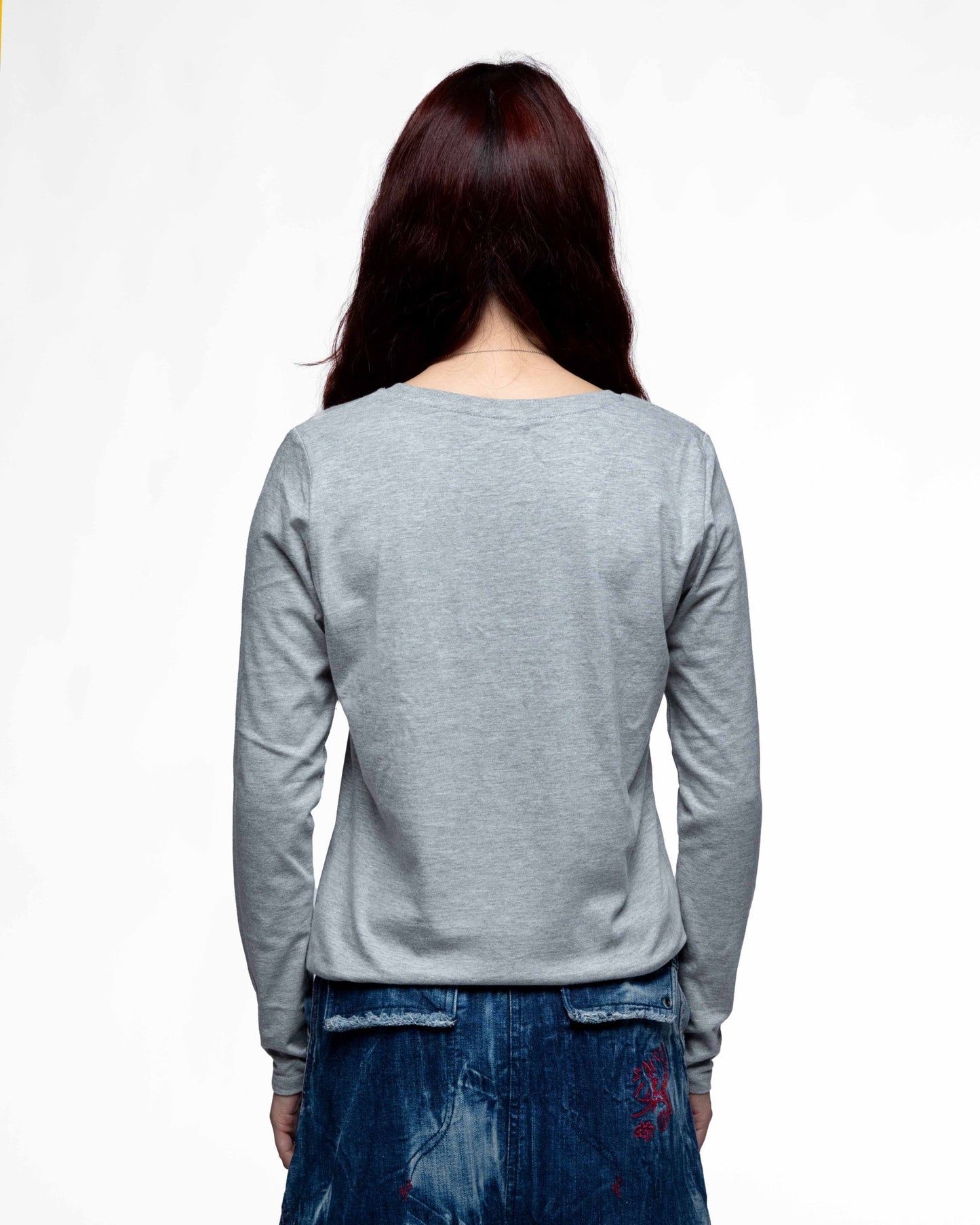 EGGMAN95 – T-shirt manches longues femme coupe droite