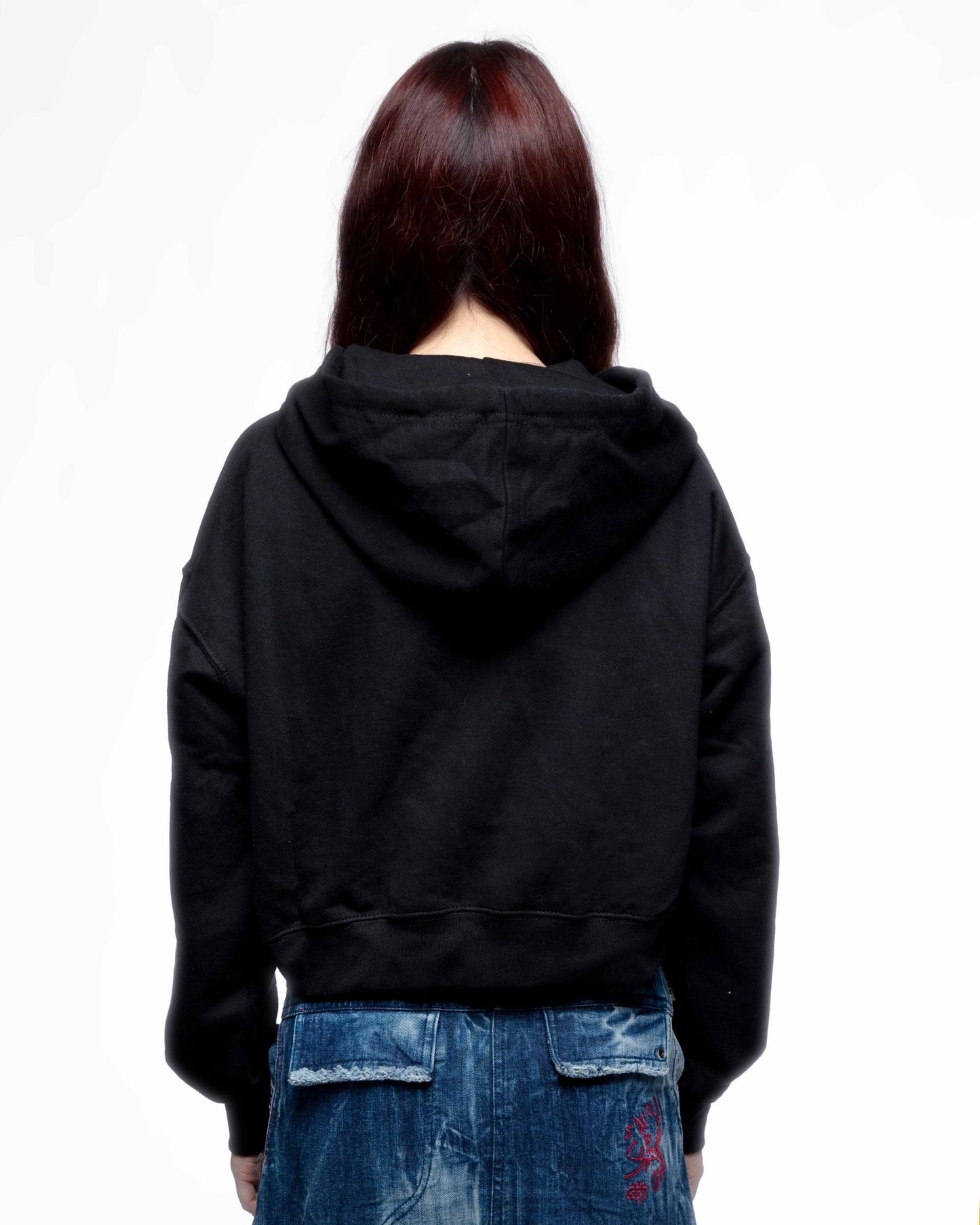 EGGMAN95 – Hoodie crop zippé femme