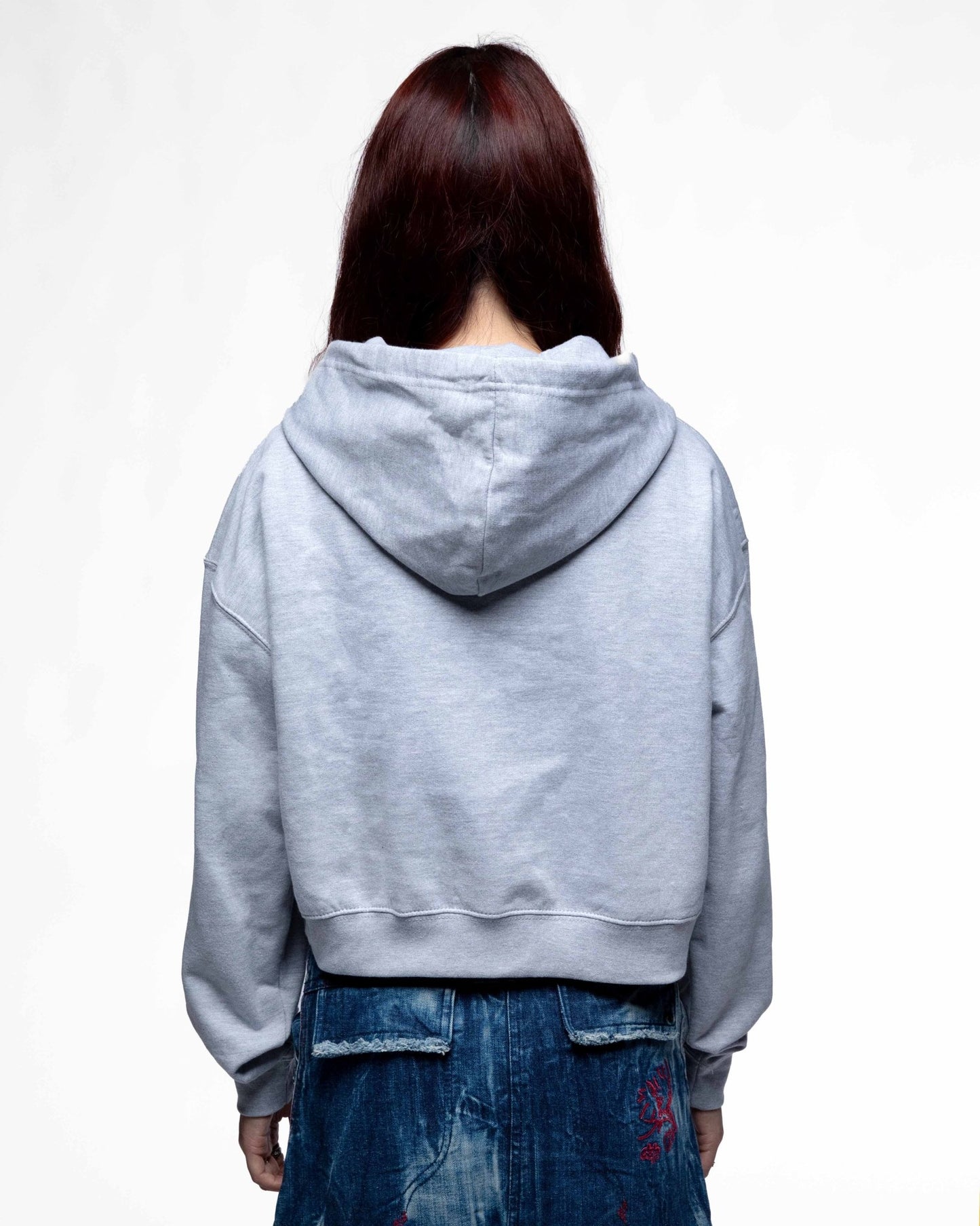EGGMAN95 – Hoodie crop zippé femme