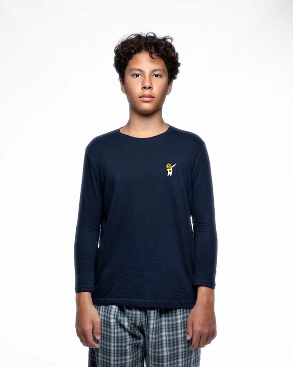 EGGMAN95 – T-shirt manches longues enfant coupe droite
