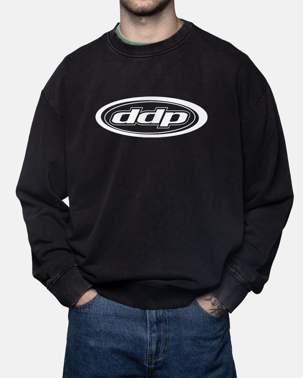 Sweat oversize DDP 95 B&W - vue detail 2