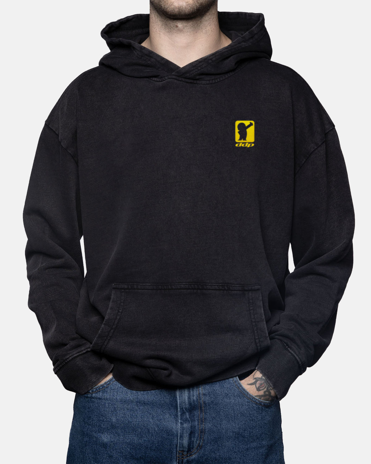 Hoodie oversize EGGMAN IN B&W - DDP - vue detail 6