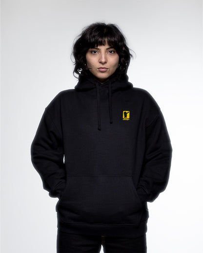 EGGMAN IN B&W - Hoodie boxy