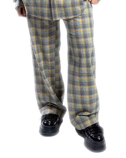 Baggy Carreaux – Pantalon coupe large en coton