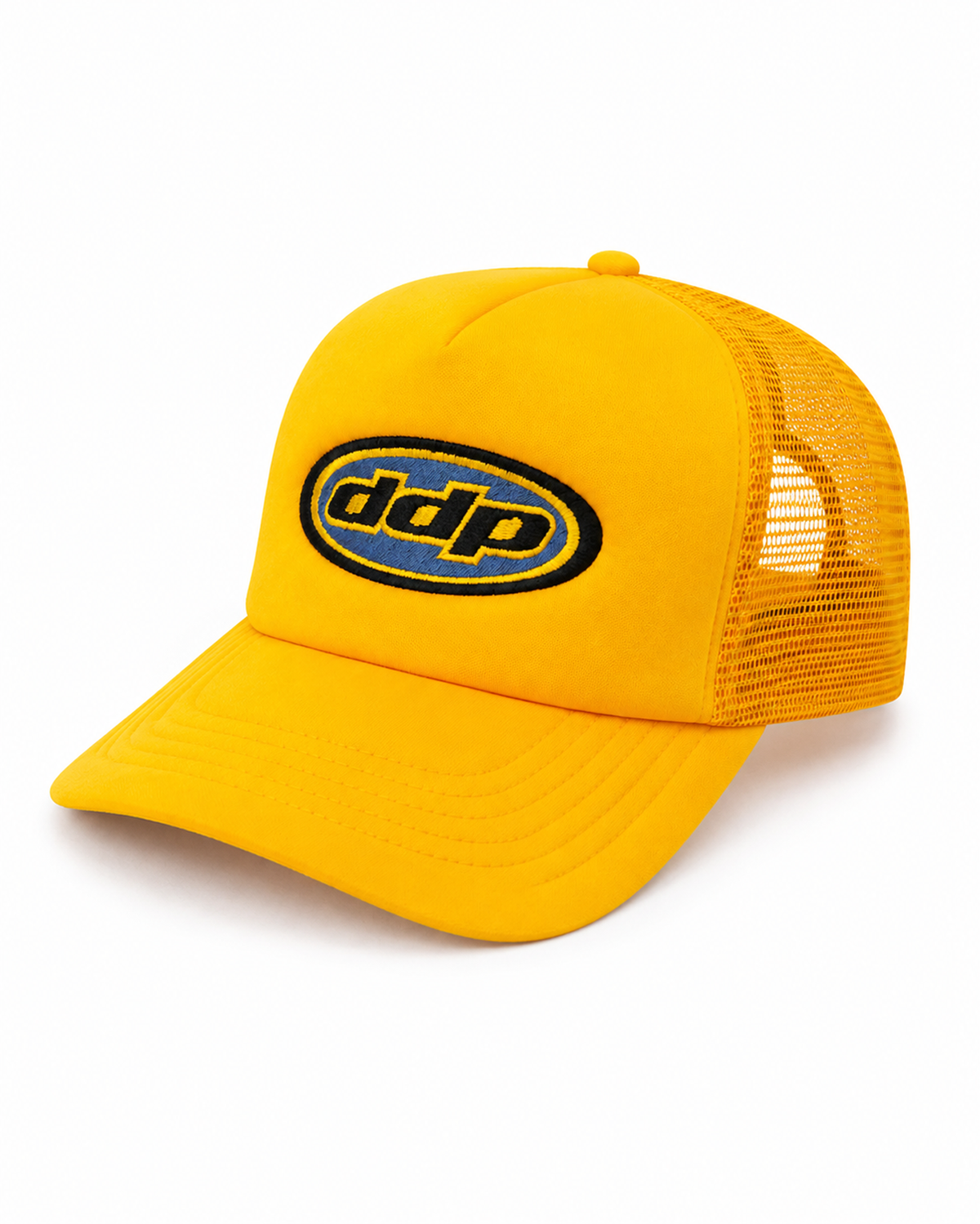 Casquette trucker en filet DDP 95 - Jaune vue detail 2