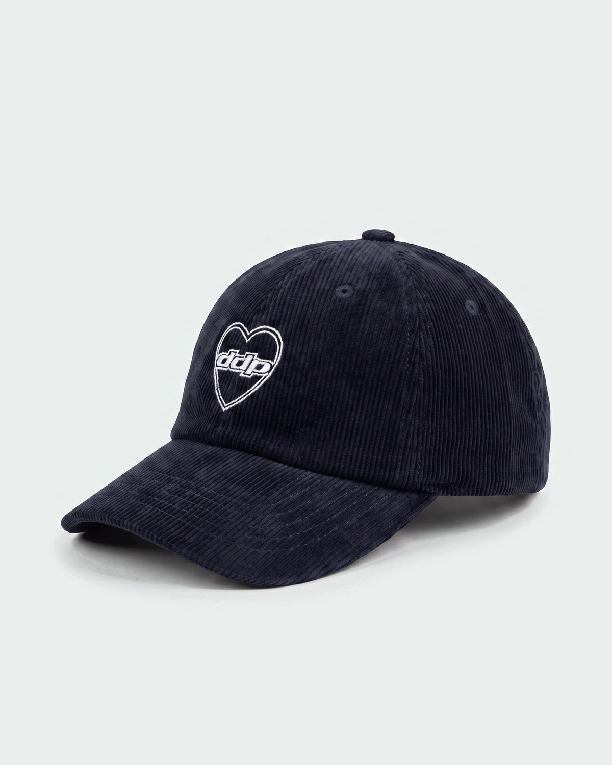 Casquette baseball DDP Heart 95 B&W en velours côtelé