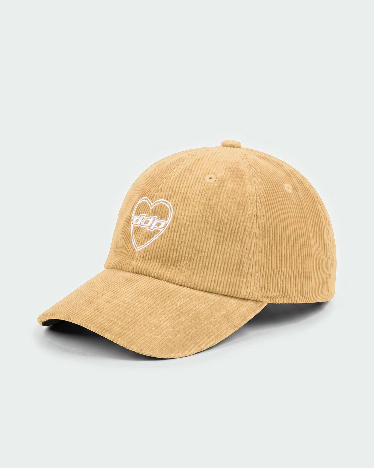 Casquette baseball DDP Heart 95 B&W en velours côtelé