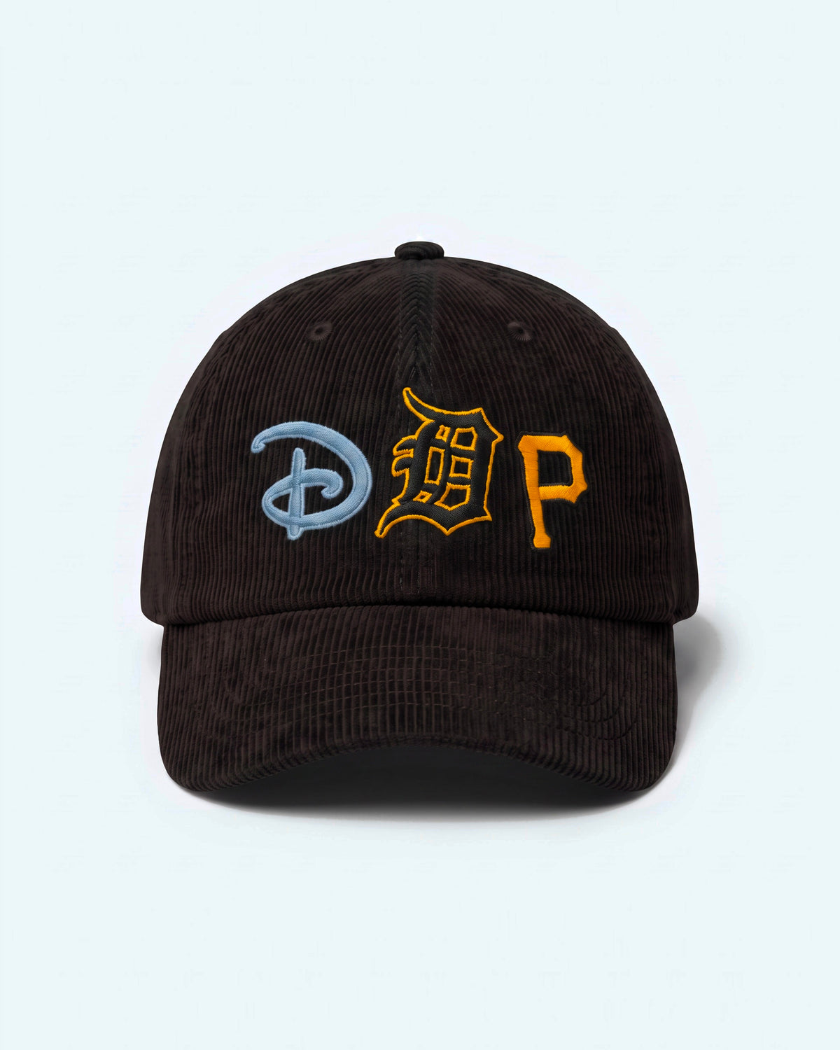 Casquette baseball DDP Fan Logo en velours côtelé – coloris Noir – vue de face