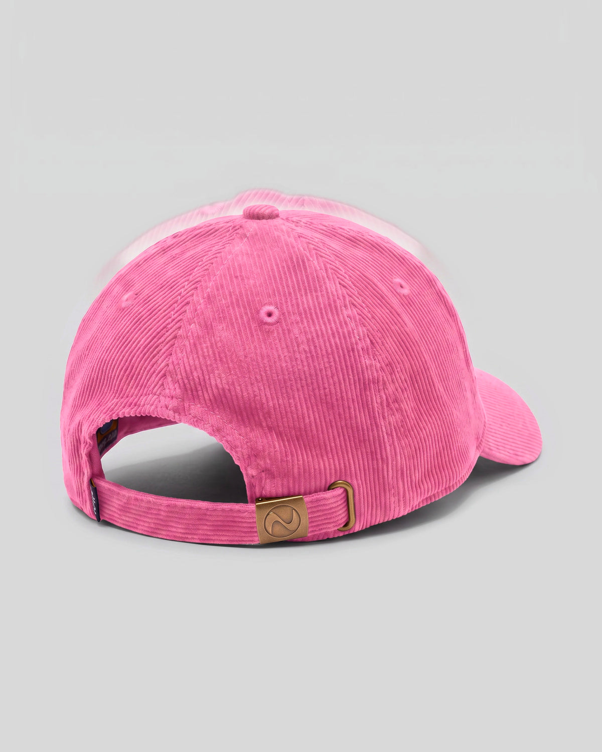 Casquette baseball DDP Fan Logo en velours côtelé – coloris Rose – vue de dos