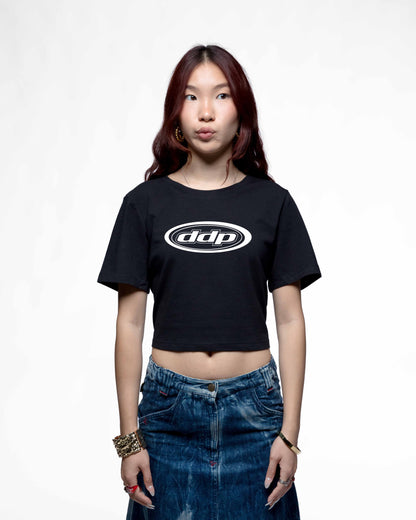 DDP95 B&W – Crop tee femme cintré