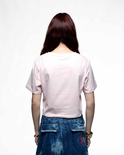 DDP95 B&W – Crop tee femme cintré