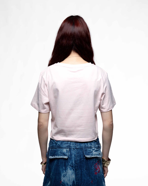 DDP95 B&W – Crop tee femme cintré