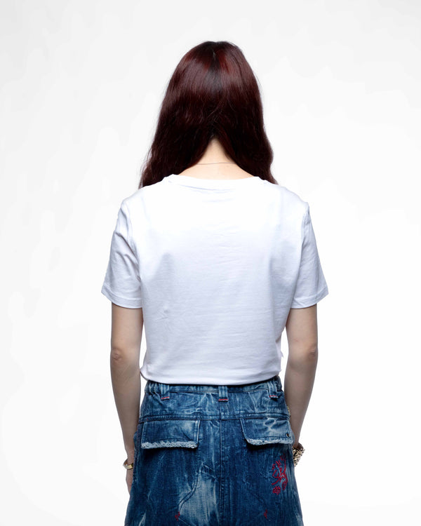 DDP95 B&W – Crop tee femme cintré