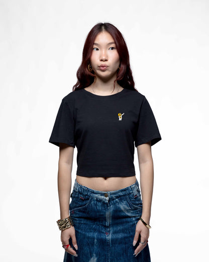 EGGMAN95 – Crop tee femme cintré