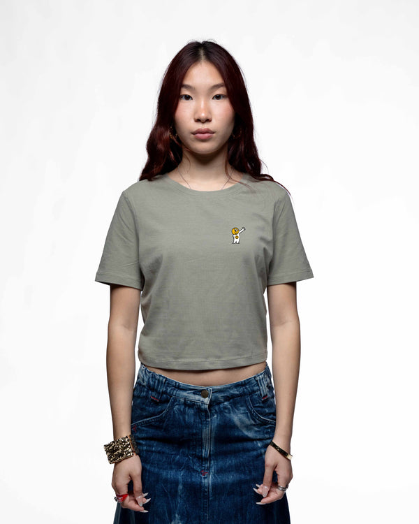 EGGMAN95 – Crop tee femme cintré