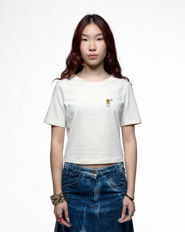 EGGMAN95 – Crop tee femme cintré