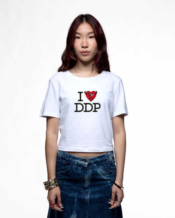 I LOVE DDP – Crop tee femme cintré