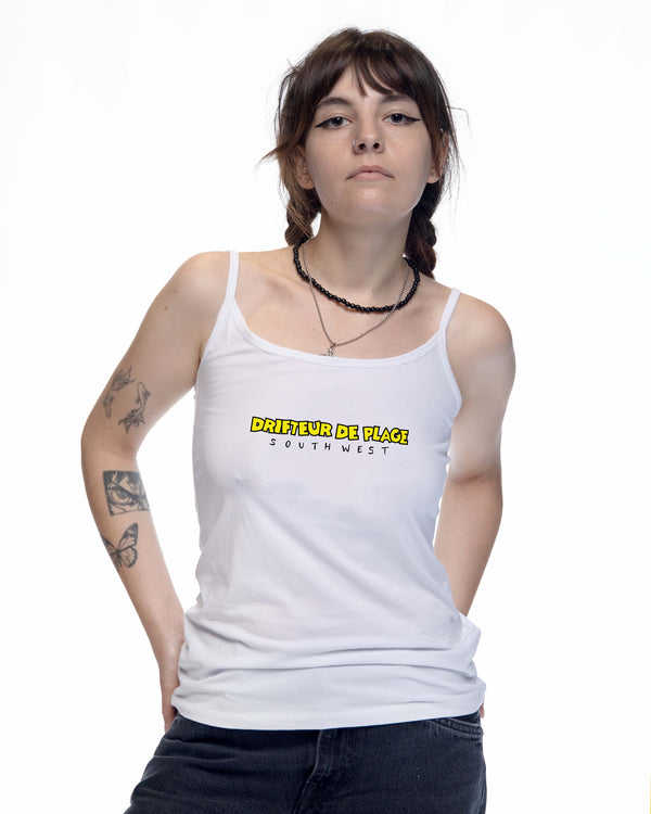 Drifteur de Plage – Débardeur bretelles femme coupe droite