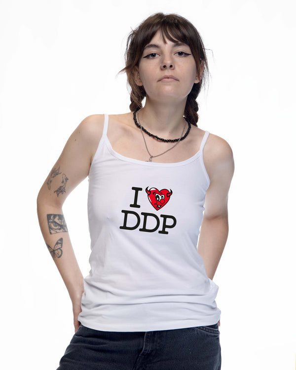 I LOVE DDP – Débardeur bretelles femme coupe droite