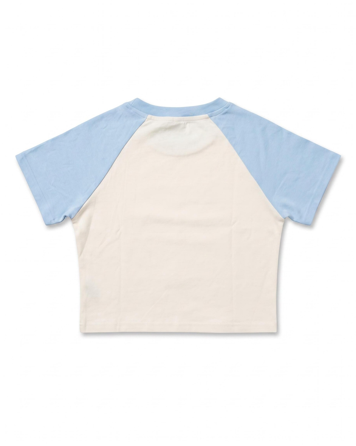 Baby Tee DDP I Love DDP Naturel / Bleu – dos à plat
