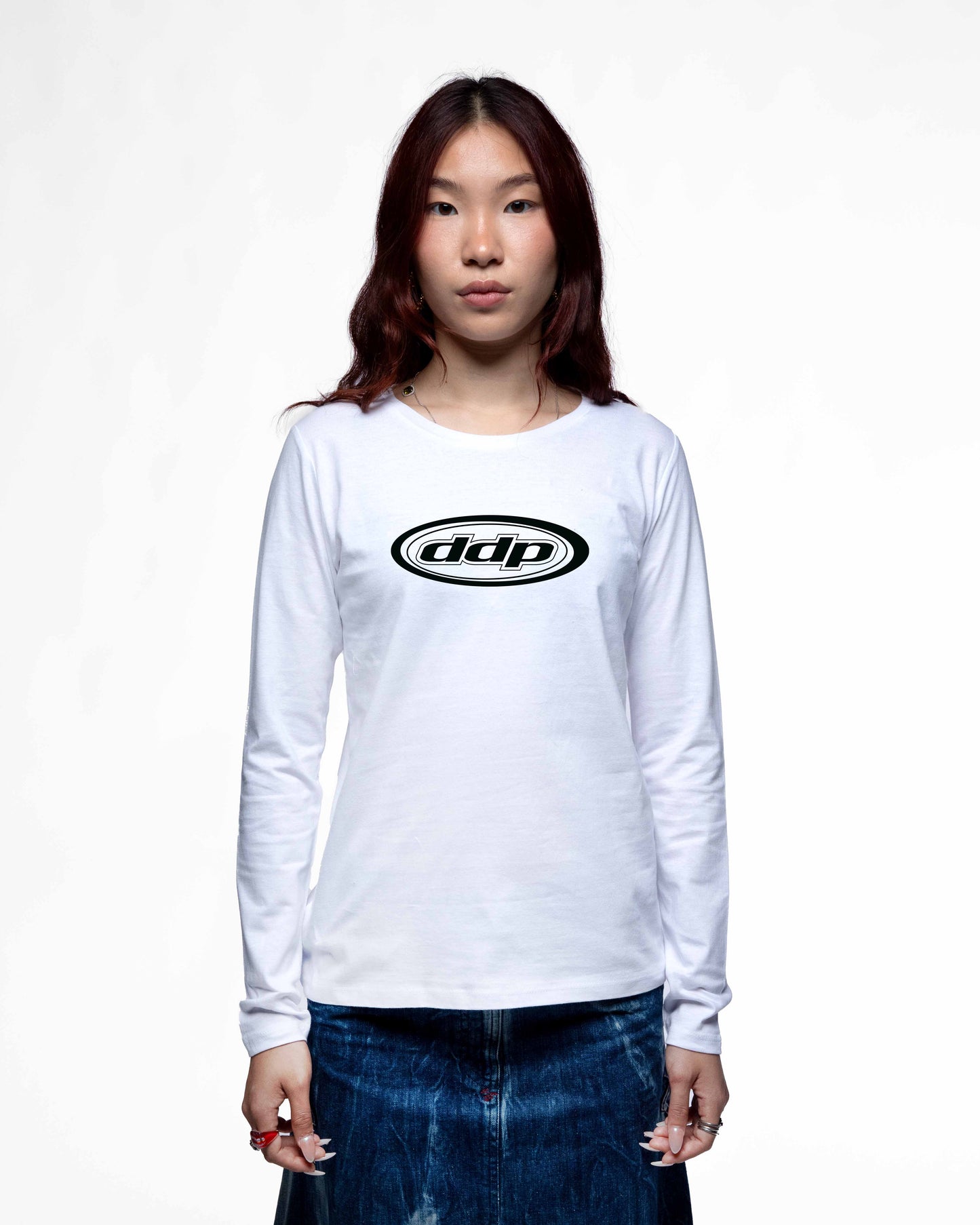 DDP95 B&W – T-shirt manches longues femme coupe droite
