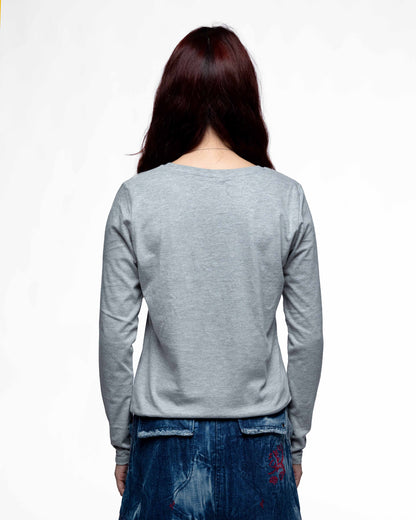 Petit DDP95 – T-shirt manches longues femme coupe droite