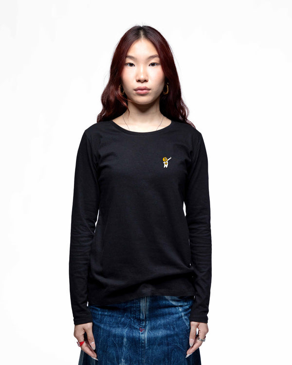 EGGMAN95 – T-shirt manches longues femme coupe droite