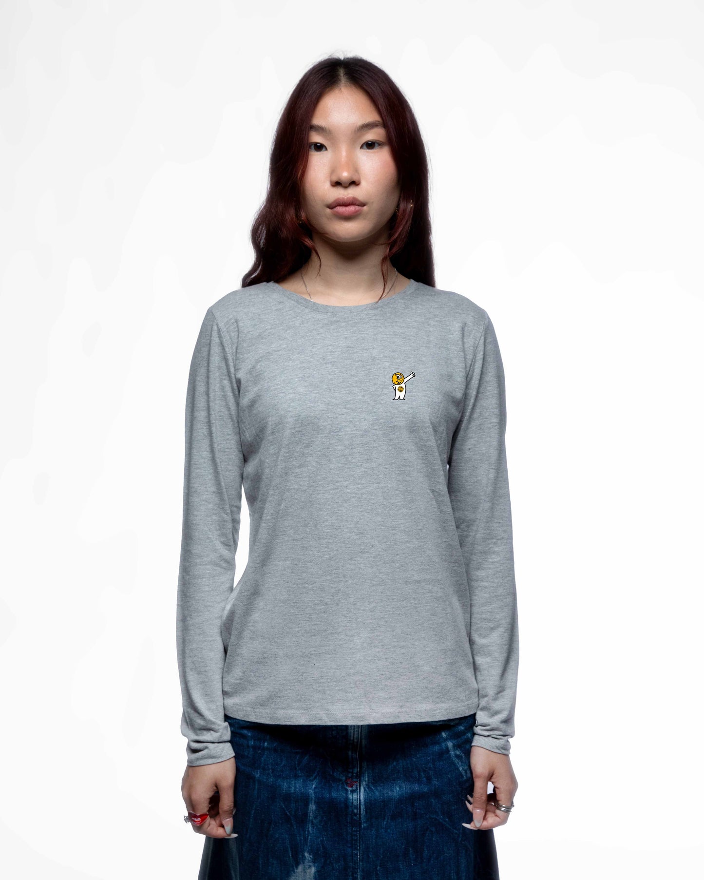 EGGMAN95 – T-shirt manches longues femme coupe droite