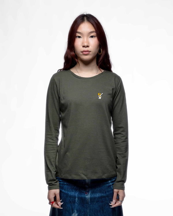 EGGMAN95 – T-shirt manches longues femme coupe droite