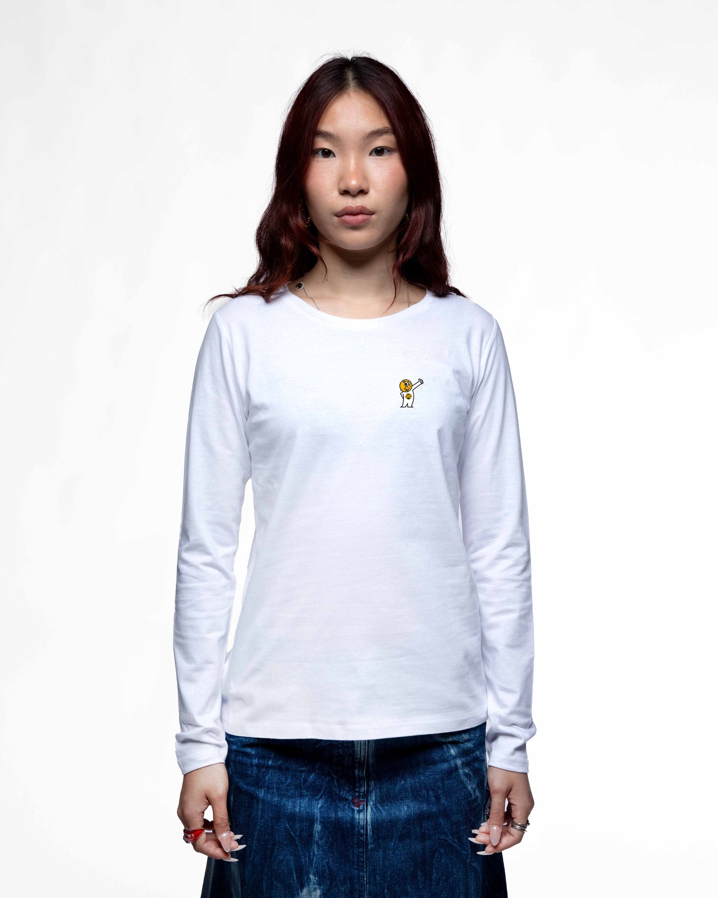 EGGMAN95 – T-shirt manches longues femme coupe droite