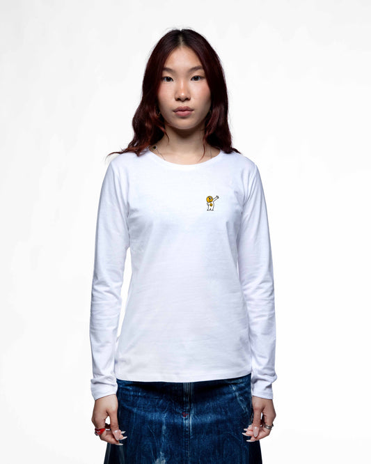 EGGMAN95 – T-shirt manches longues femme coupe droite