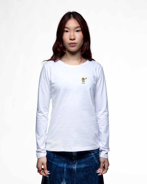EGGMAN95 – T-shirt manches longues femme coupe droite