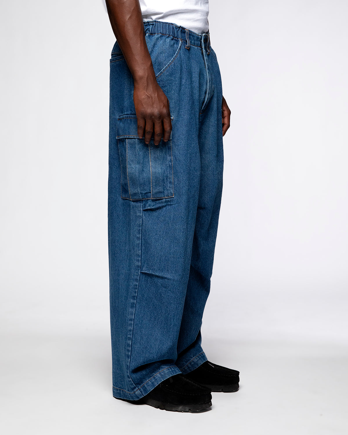 Pantalon Cargo DDP en Denim DDP – vue 3