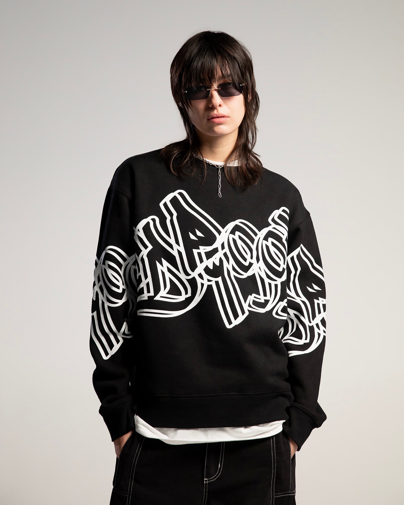 1995 – Sweat col rond coupe droite