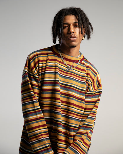 Multico – Pull en laine oversize rayé