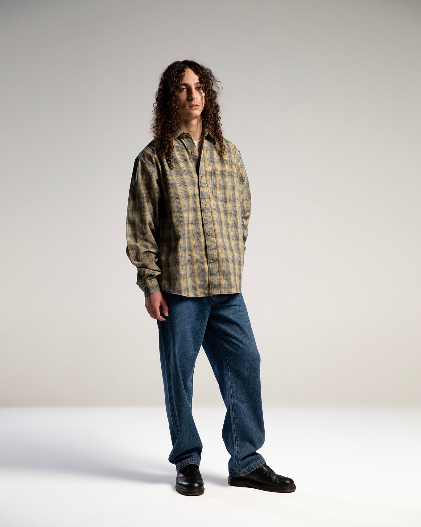 Chemise Carreaux – Chemise archive en coton coupe droite