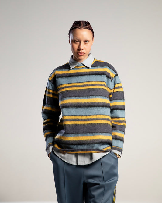 DDP Vintage – Pull en maille oversize à rayures