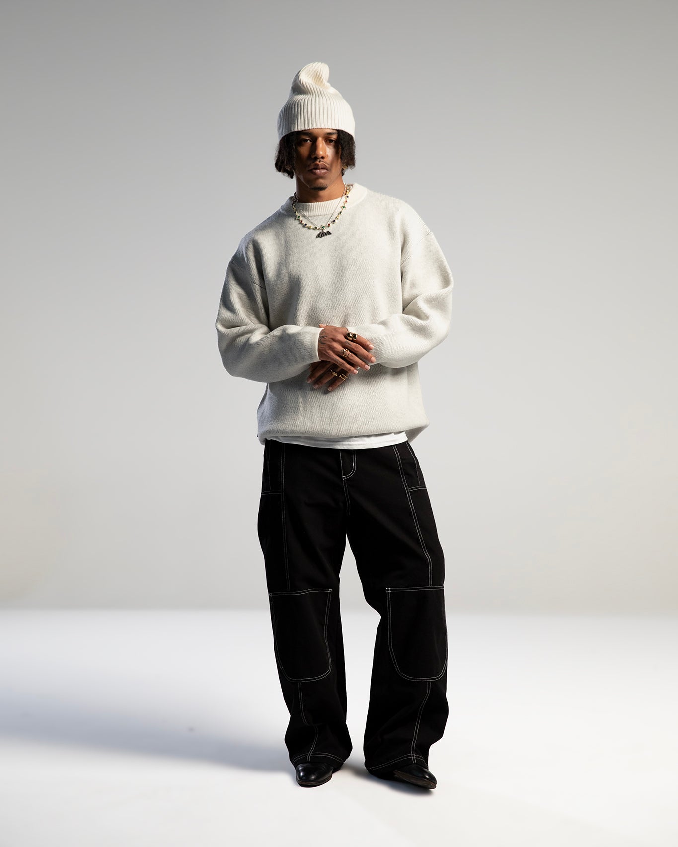 Eggman – Pull en laine coupe droite