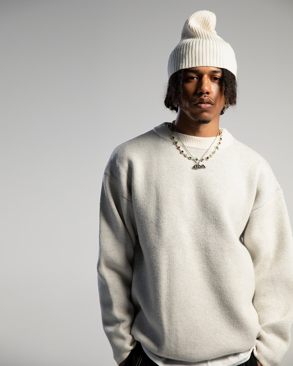 Pull en laine coupe droite Eggman - DDP - vue detail 3