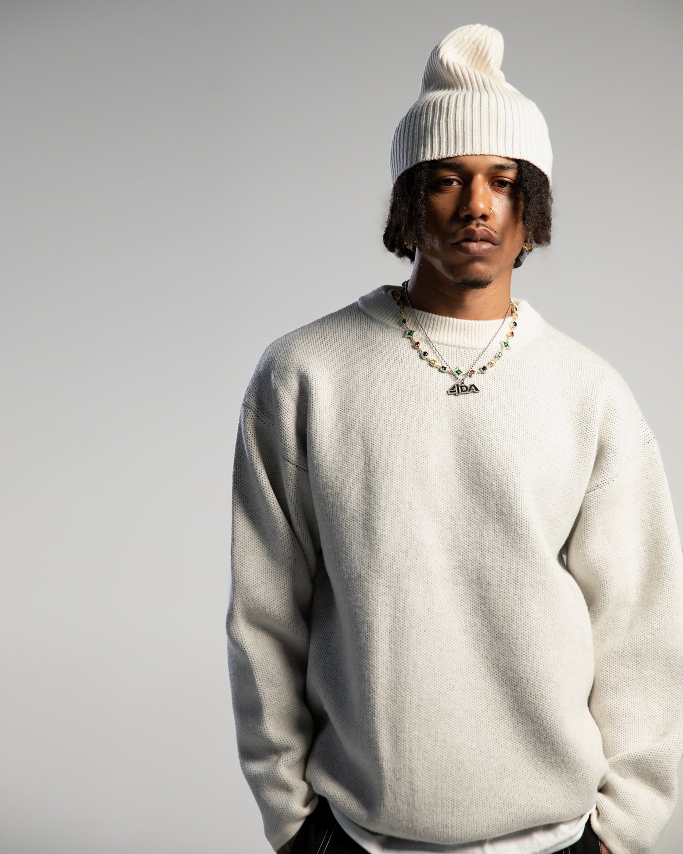 Eggman – Pull en laine coupe droite