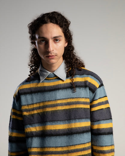 DDP Vintage – Pull en maille oversize à rayures