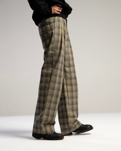 Baggy Carreaux – Pantalon coupe large en coton