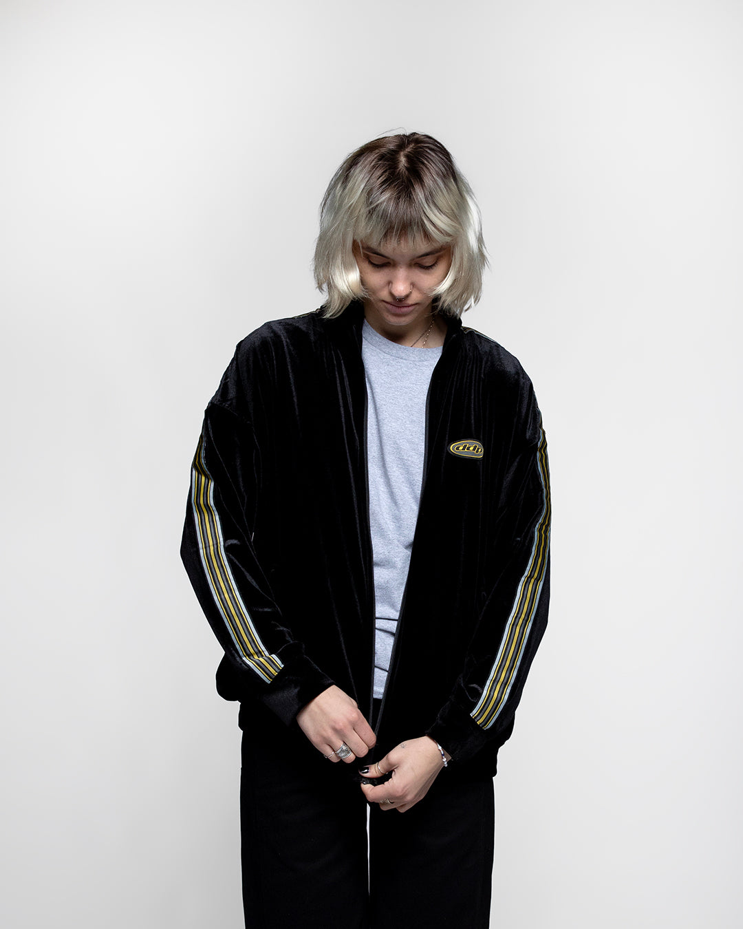 Track Jacket DDP zippée en velours